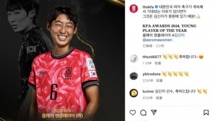 半岛体育官网-官方：18岁热刺外租小将梁民革当选韩足协2024年度最佳年轻球员